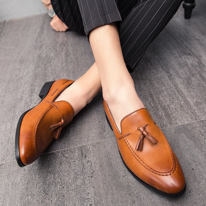 British Style Casual Leather Loafers