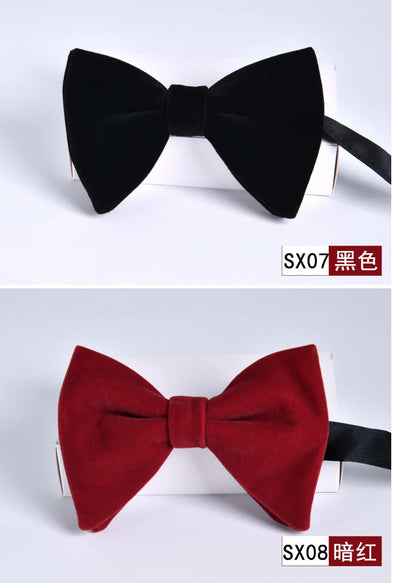 Men's Velvet Bow Tie Set