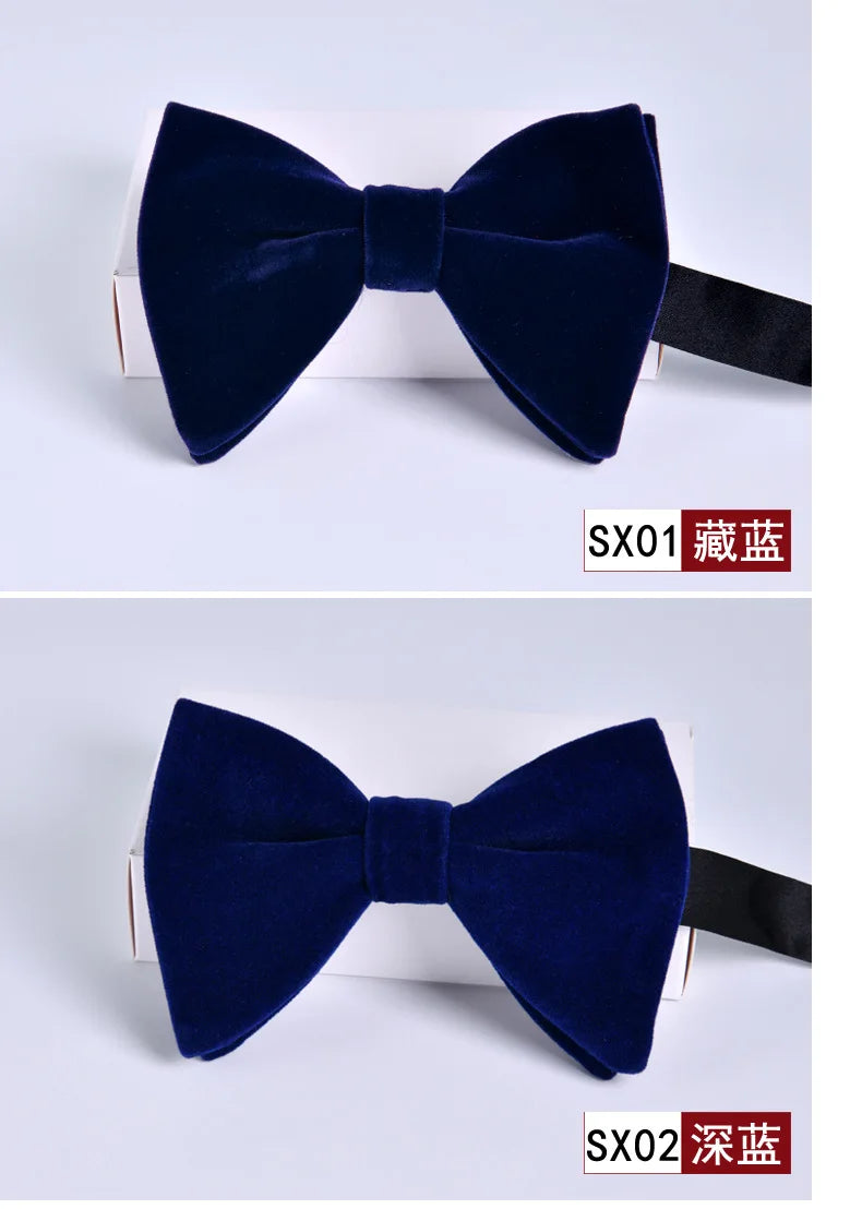 Men's Velvet Bow Tie Set