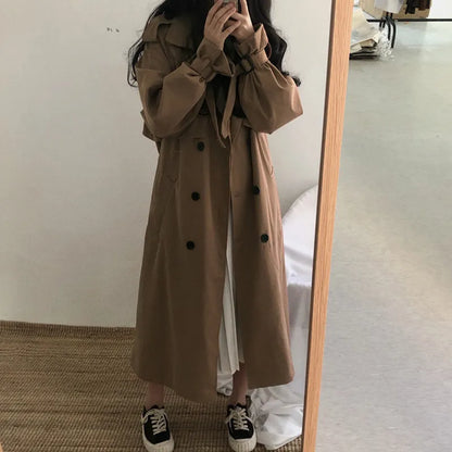 Double-breasted Chic Women Trench Coat
