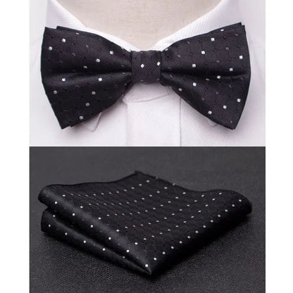 Men's Jacquard Butterfly Bowtie & Cravat Necktie