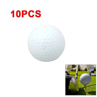 Lot de 10 balles de golf en mousse PU pour entraînement en intérieur et en extérieur