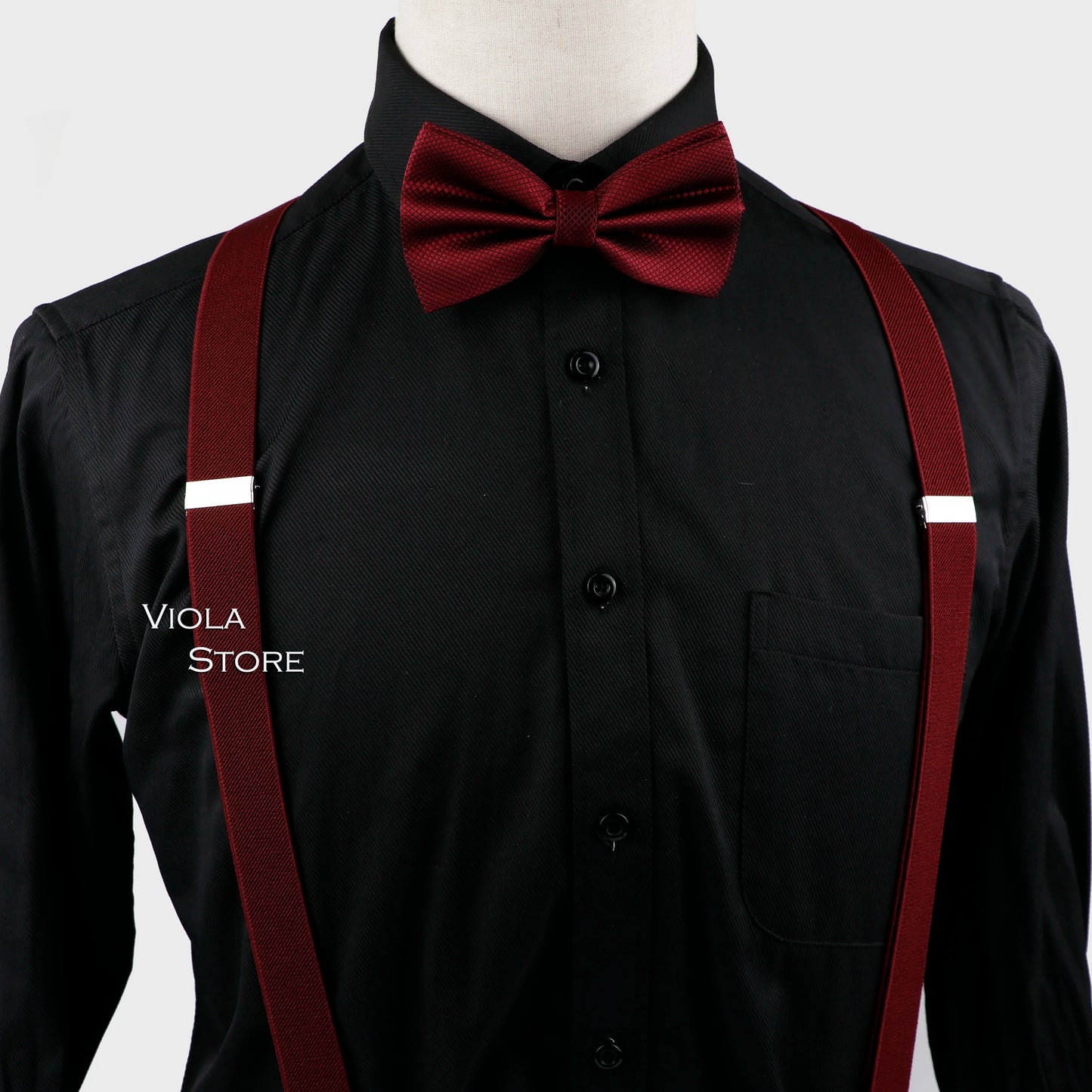 Y-Back Suspenders & Bowtie Sets for Men