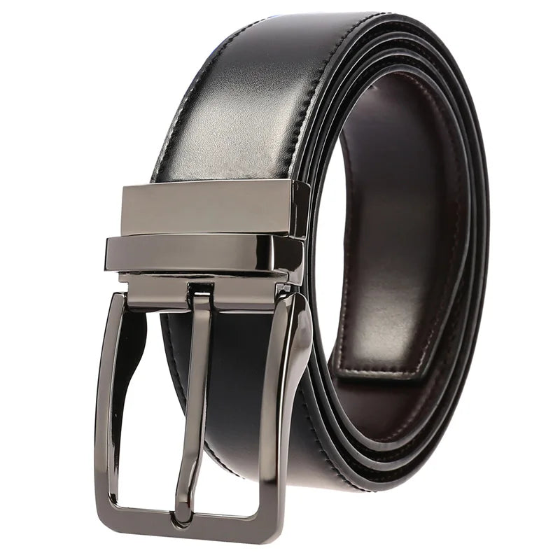 Ceinture réversible en cuir pour hommes pour jeans