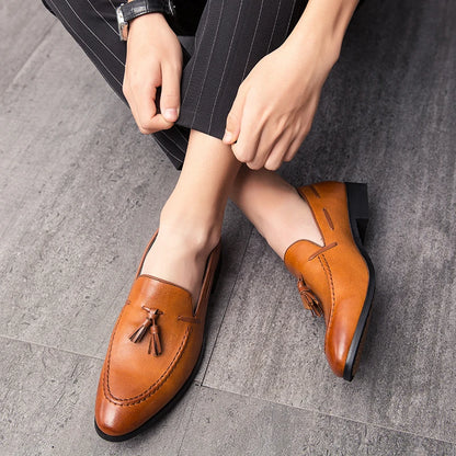 British Style Casual Leather Loafers