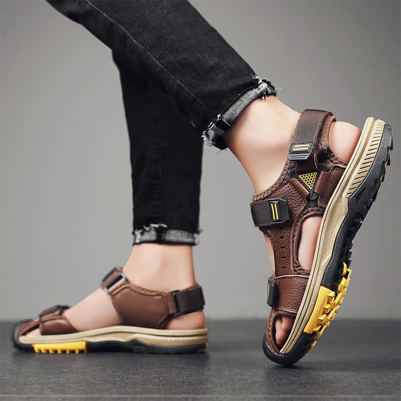 Herrensandalen – Handgefertigte Sandalen aus echtem Leder