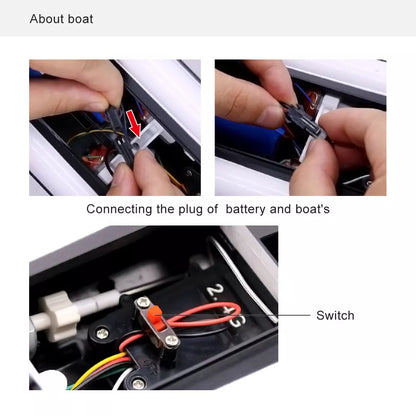 High-Speed Waterproof RC Racing Boat