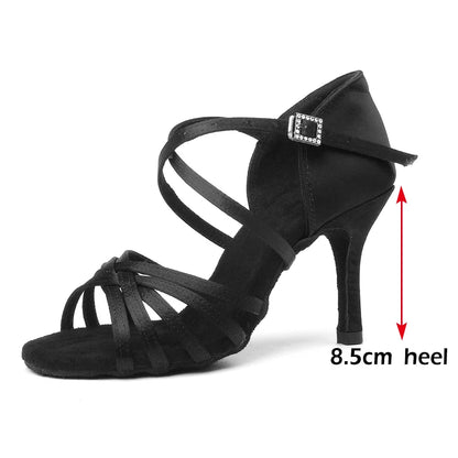 Women's Latin Dance Ballroom High Heel Sandals