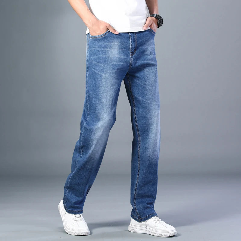 Spring Summer Straight-leg Classic Jeans