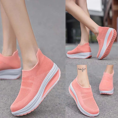 Slip-On-Sneaker mit dickem Boden für Damen