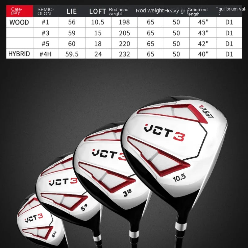 Ensemble de clubs de golf 1 pièce avec driver