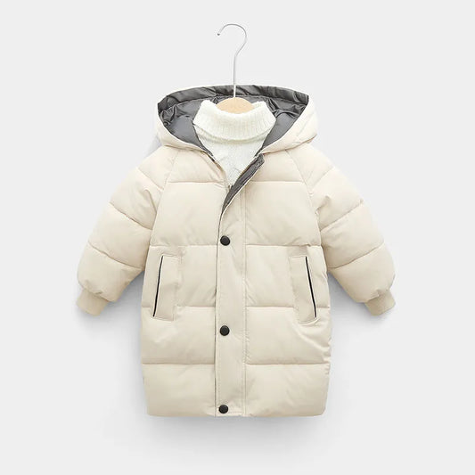 Kids Outerwear Winter Clothes Coats Thicken Warm Long Jackets