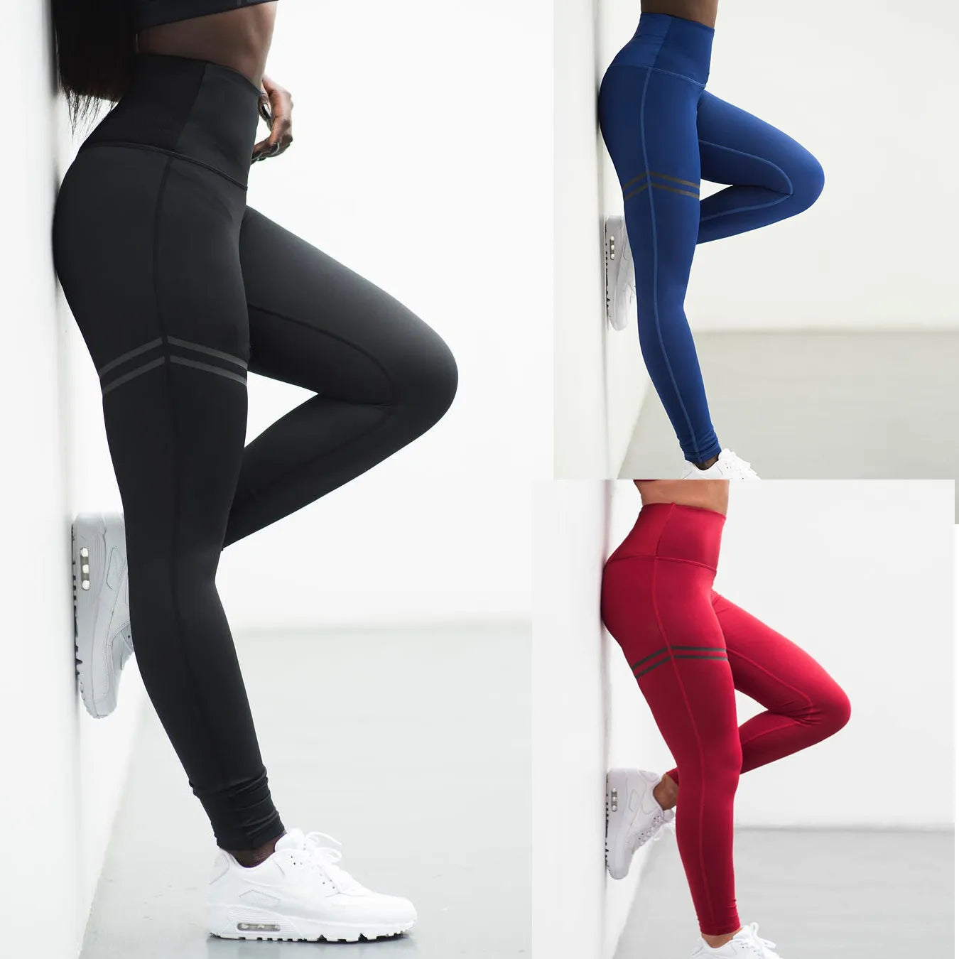 Leggings de fitness imprimés taille haute pour femme