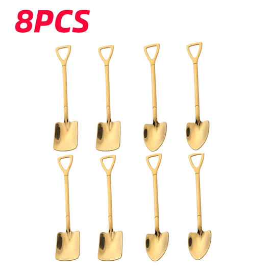 Stainless Steel Shovel Spoons Cutlery Set