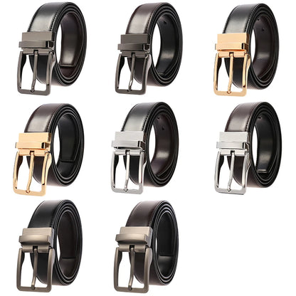 Ceinture réversible en cuir pour hommes pour jeans