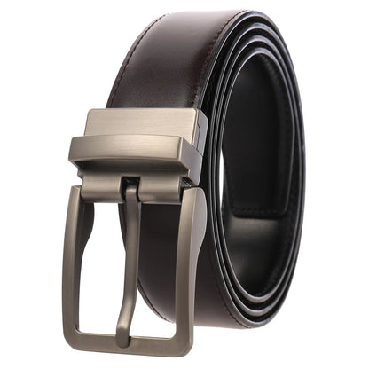 Ceinture réversible en cuir pour hommes pour jeans