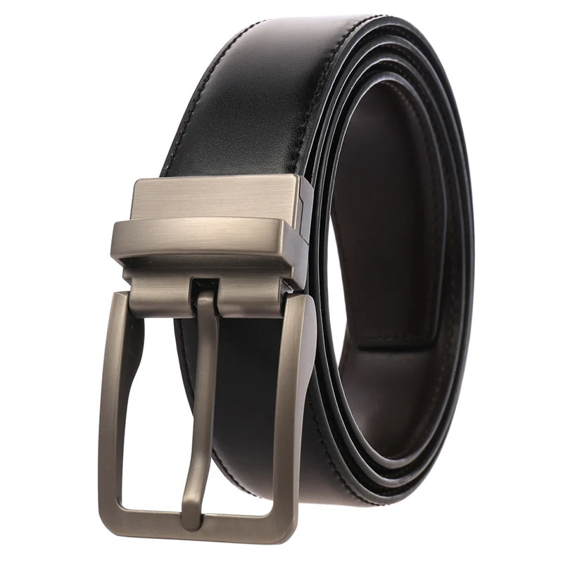 Ceinture réversible en cuir pour hommes pour jeans