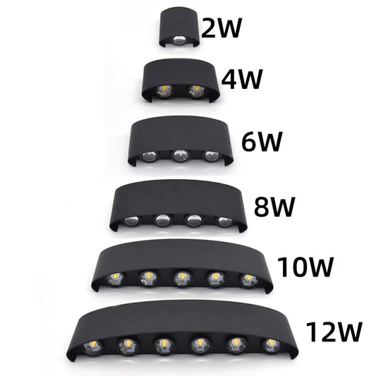 Waterproof Up and Down LED Wall Lamp