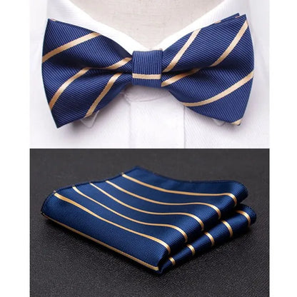 Men's Jacquard Butterfly Bowtie & Cravat Necktie