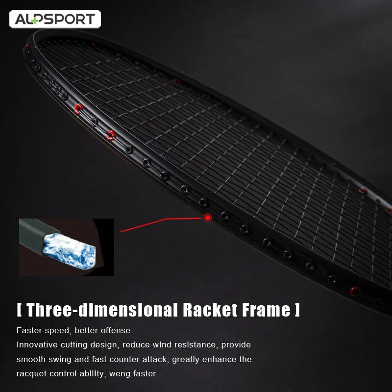 Ultra-Light Carbon Badminton Racket Set