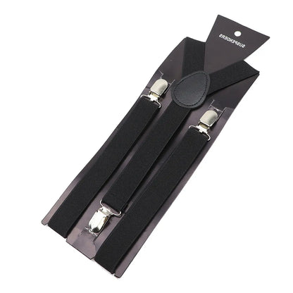 Adjustable Y-Back Unisex Suspenders for Formal Wear