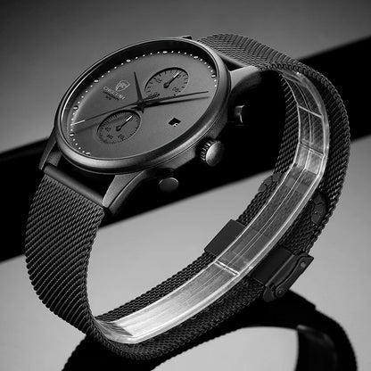 Montres de sport étanches en acier inoxydable pour hommes