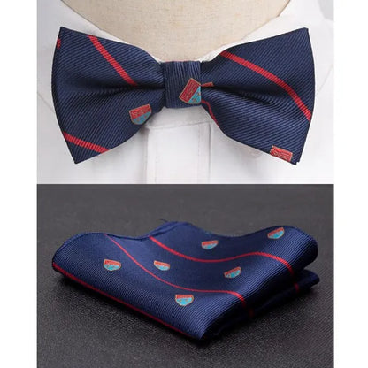 Men's Jacquard Butterfly Bowtie & Cravat Necktie