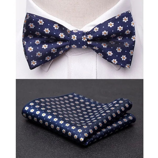 Men's Jacquard Butterfly Bowtie & Cravat Necktie
