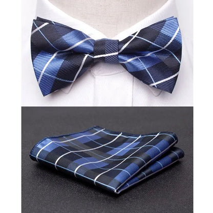 Men's Jacquard Butterfly Bowtie & Cravat Necktie
