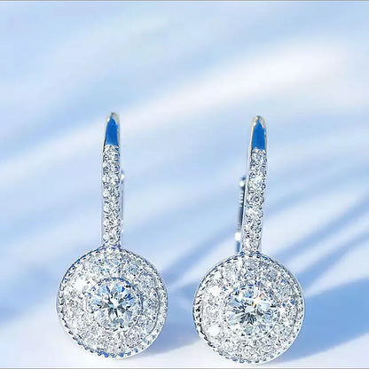 Dangle Earrings for Women with Dazzling Silver Color