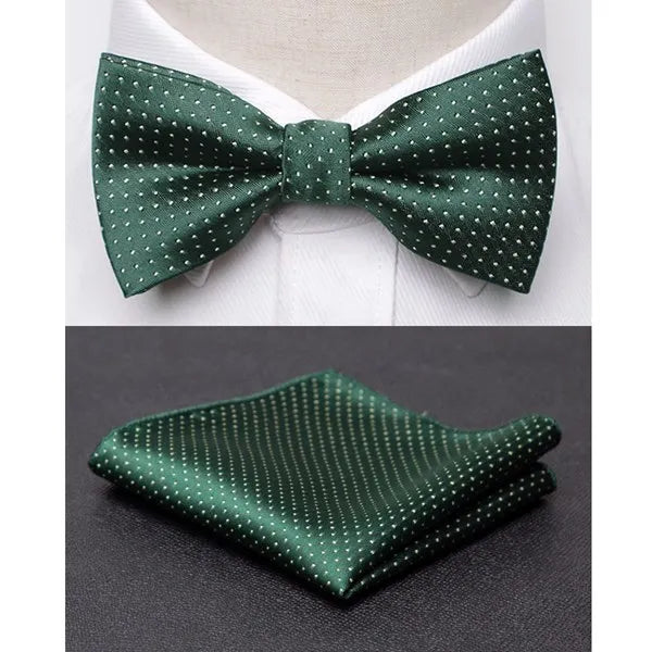 Men's Jacquard Butterfly Bowtie & Cravat Necktie