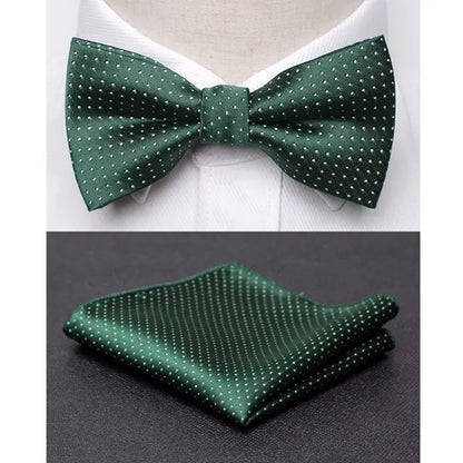Men's Jacquard Butterfly Bowtie & Cravat Necktie