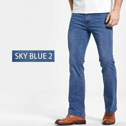 Slim Fit Boot Cut Jeans for Men