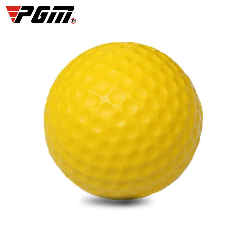 10Pcs Yellow PU Foam Golf Balls - Sponge Elastic Indoor Outdoor Practice Golf Balls