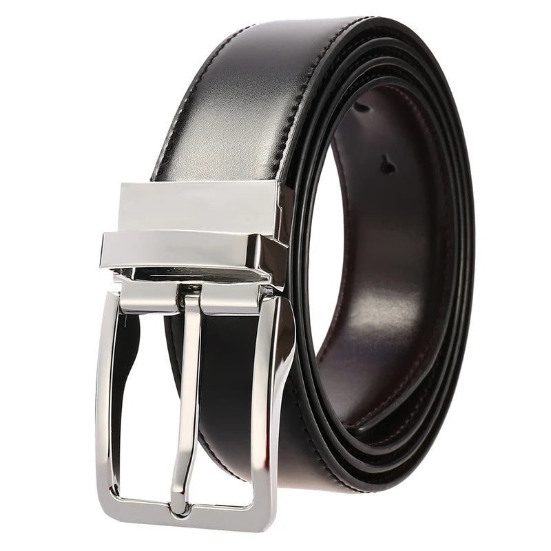 Ceinture réversible en cuir pour hommes pour jeans