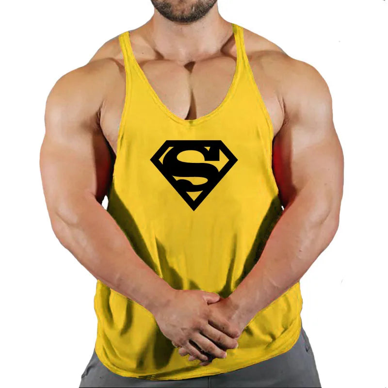 Men's Sleeveless Gym Stringer Tank Top