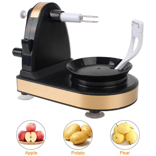 Handgekurbelter Multifunktions-Küchenschäler und -schneider für Kartoffeln, Äpfel und Obst