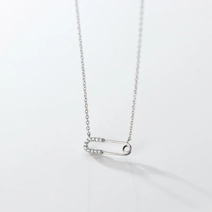 Sterling Silver Pin Necklace Gold Fine Jewelry