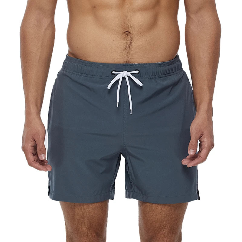 Schnell trocknende Stretch-Badehose mit Reißverschlusstaschen