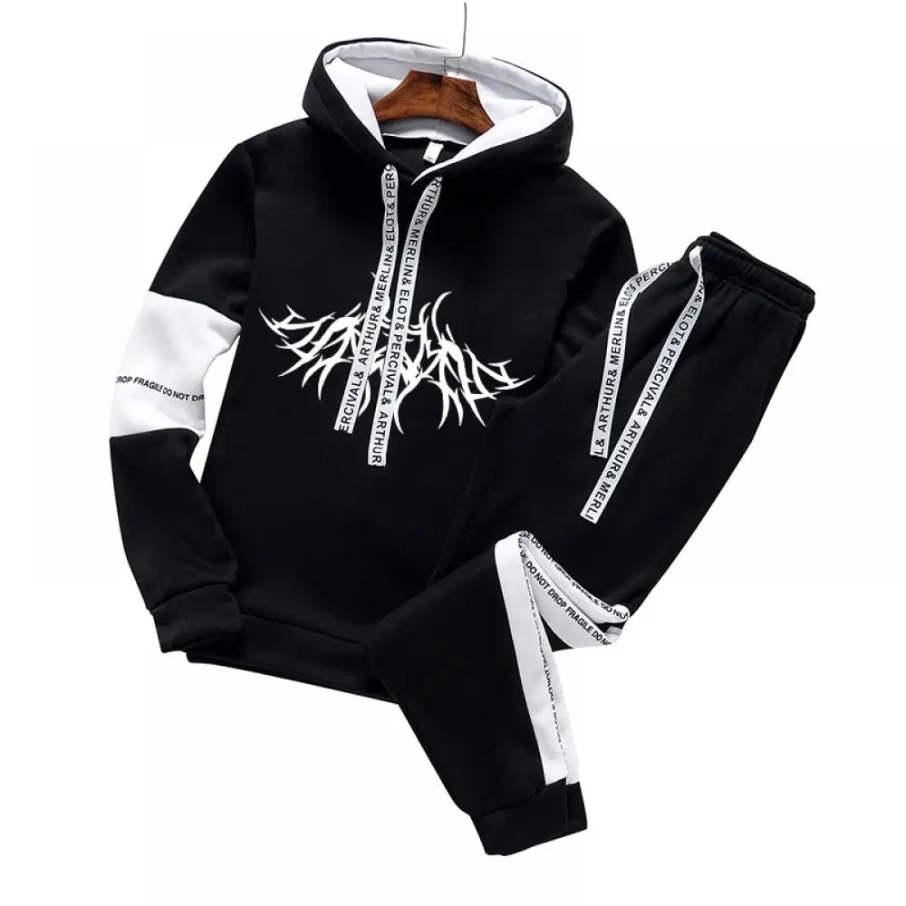 Men's Hoodie & Sweatpants Tracksuit Set