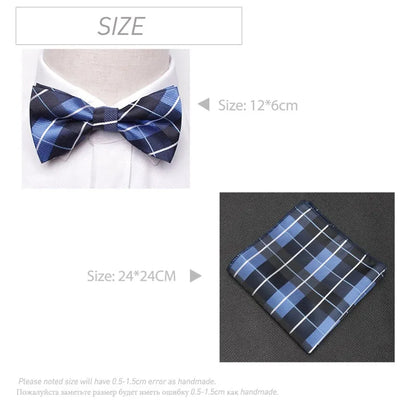 Men's Jacquard Butterfly Bowtie & Cravat Necktie