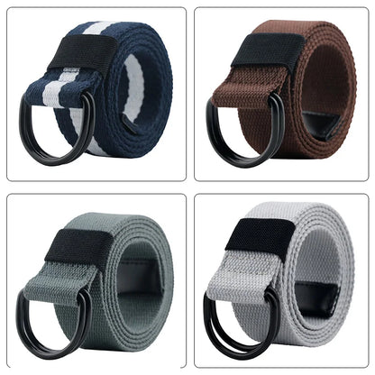 Unisex Double D-Ring Belt for Men