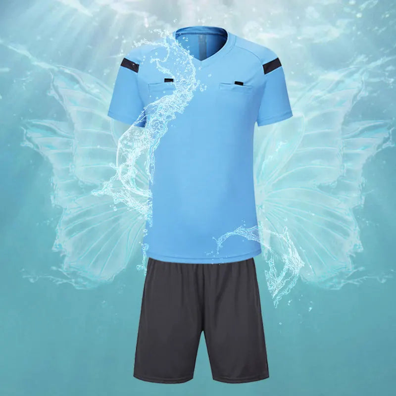Professionelles Fußball-Schiedsrichter-Trikot-Set für Herren