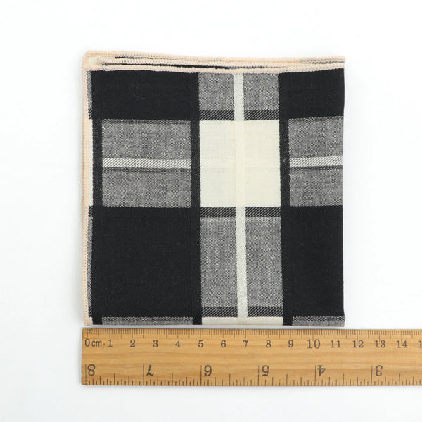 Elegant Striped Woven Handkerchief For Men Fashion View