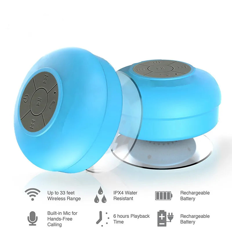 Mini Bluetooth Shower Speaker Waterproof