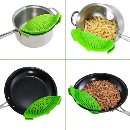 Clip-on Silicone Strainer for Pan/Pot