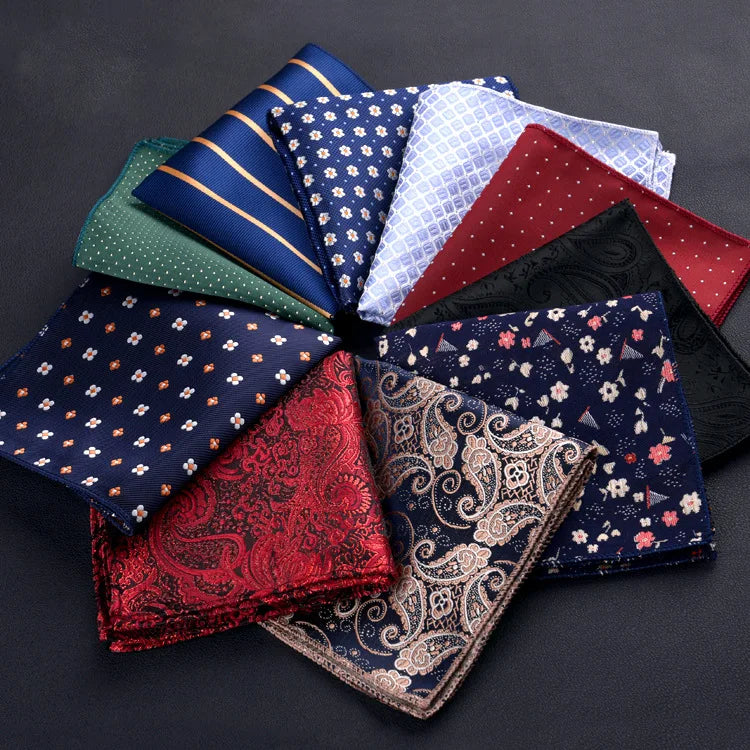 Gentlemen's Plaid Suits Pocket Square Handkerchief