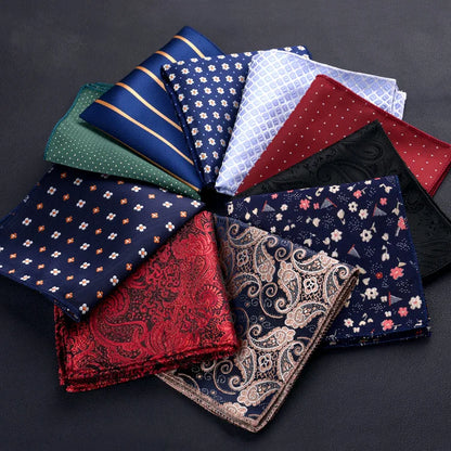 Gentlemen's Plaid Suits Pocket Square Handkerchief