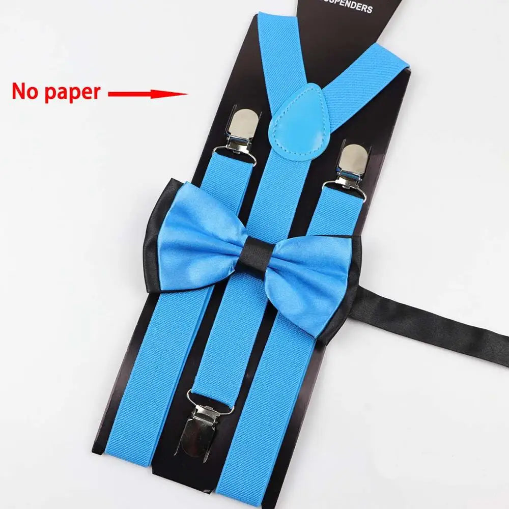 Y-Back Suspenders & Bowtie Sets for Men