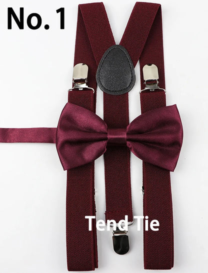 Y-Back Suspenders & Bowtie Sets for Men